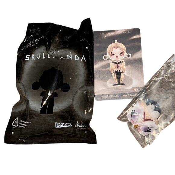 Pop Mart X Skull Panda Image Of Reality Figurine The Philosophy Collectors Item - Picture 2 of 4